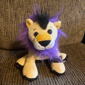 Webkinz 8" Yellow and Purple Rockerz Lion